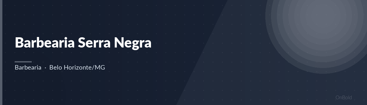 Barbearia Serra Negra
