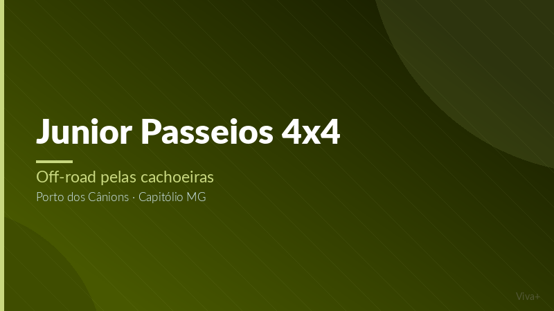 R$ 30,00 no passeio 4x4